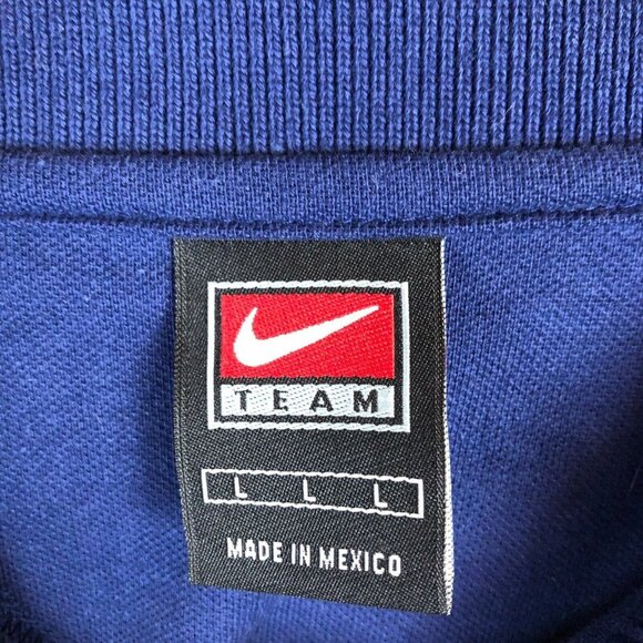 Y2K Michigan Wolverines Nike Team Polo Shirt Mens LRG Short Sleeve Big & Tall - Picture 3 of 8